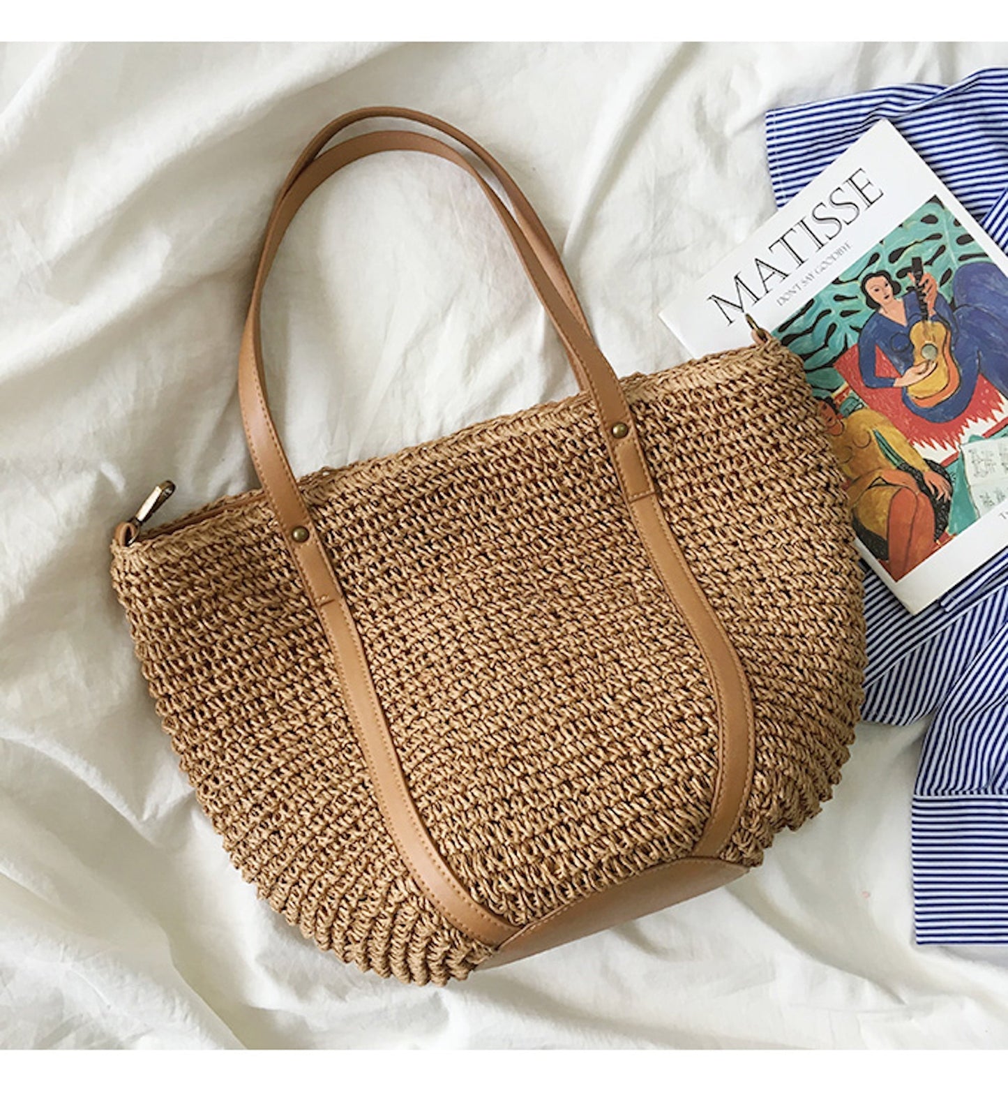 Tasje - BeachEssence - Geweven Riet - Bohemian Stijl