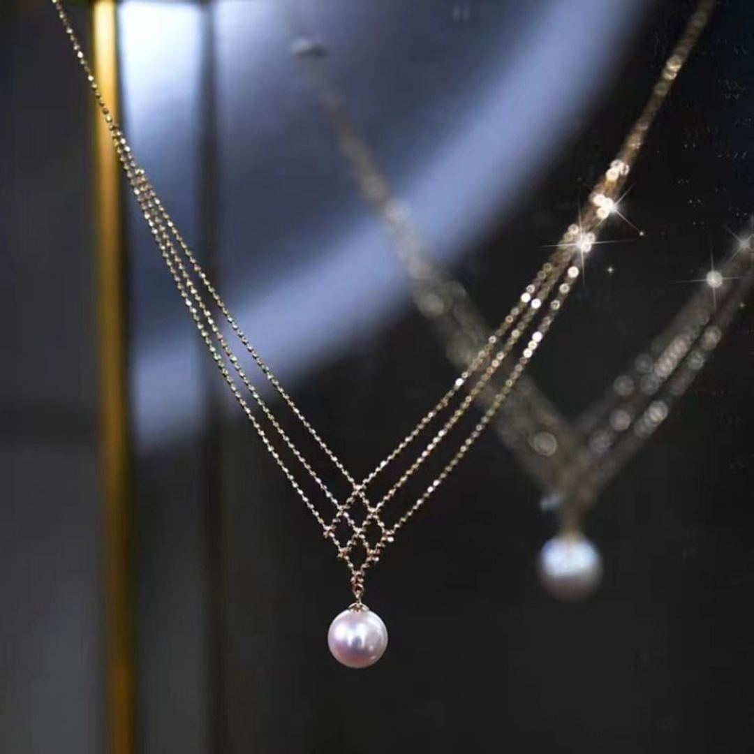 Parel Statement Ketting – Elvaria – Handgemaakt Geweven Design – Elegante Sieraad Cadeau
