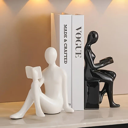 Keramische Boekensteunen - Luxera - Abstract Ontwerp - Moderne Woondecoratie