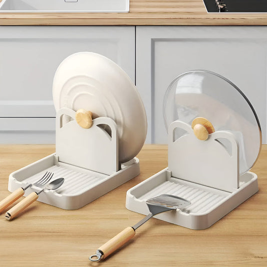 Keukengerei Houder - KitchenEase - Deksel & Lepel Opslag - Rommelvrije Design