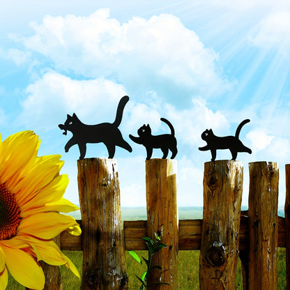 Buiten Kat Beelden - Pawsome - IJzeren Silhouet - Tuindecoratie