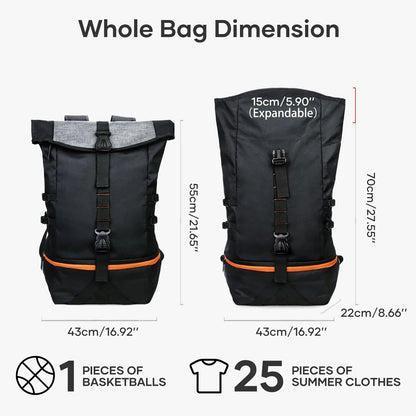 Basketbal Rugzak - SportGear - 35L Capaciteit - Reisklaar