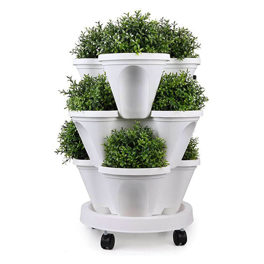 Stapelbare Plantenpotten - Verdura - Ruimtebesparende Tuinoplossing - Verticaal Plantsysteem