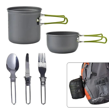 Kookset voor Camping - CampMate - Draagbaar Ontwerp - Compleet met Bestek