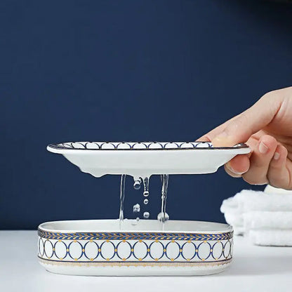 Zeepbakje - DecoLux - Keramisch Design - Tijdloze Art Deco