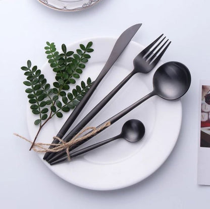 Bestekset - Elegance - Premium Kwaliteit - Houten Handvatten