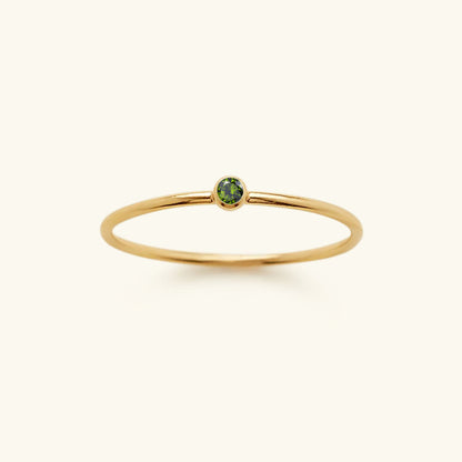 Geboortesteen Ring Sieraad - Auravella - Persoonlijk Cadeau Idee - Elegante Dames Accessoire