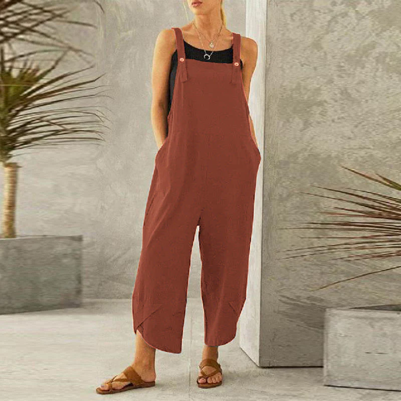 Tuinjumpsuit - RelaxFit - Casual Stijl - Wijde Pijpen Design
