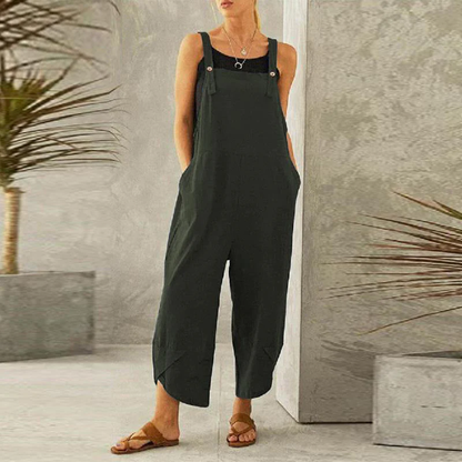 Tuinjumpsuit - RelaxFit - Casual Stijl - Wijde Pijpen Design