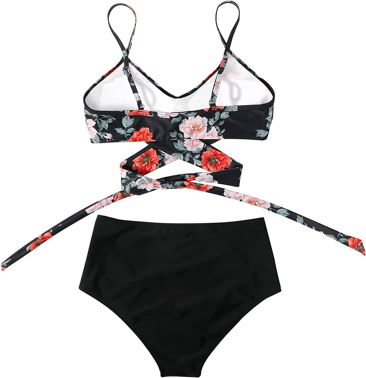 Bikiniset - SunGlow - Hoge Taille - Kleurrijk Ontwerp