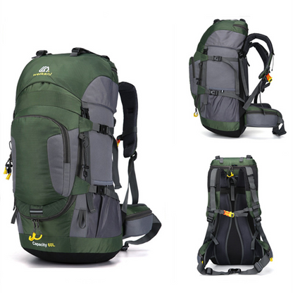 Waterdichte Rugzak - TrekPro - 60L Capaciteit - Ideaal voor Buitenavonturen