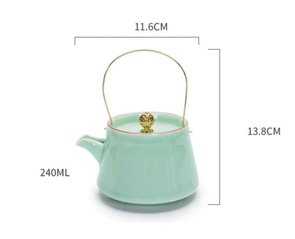 Theepot - HeritageCraft - Vintage Keramiek - Handgemaakte Design