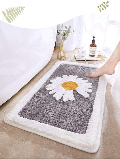 Antislip Mat - GripBloom - Madelief Patroon - Machine Wasbaar
