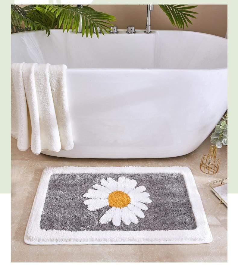 Antislip Mat - GripBloom - Madelief Patroon - Machine Wasbaar