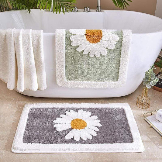 Antislip Mat - GripBloom - Madelief Patroon - Machine Wasbaar