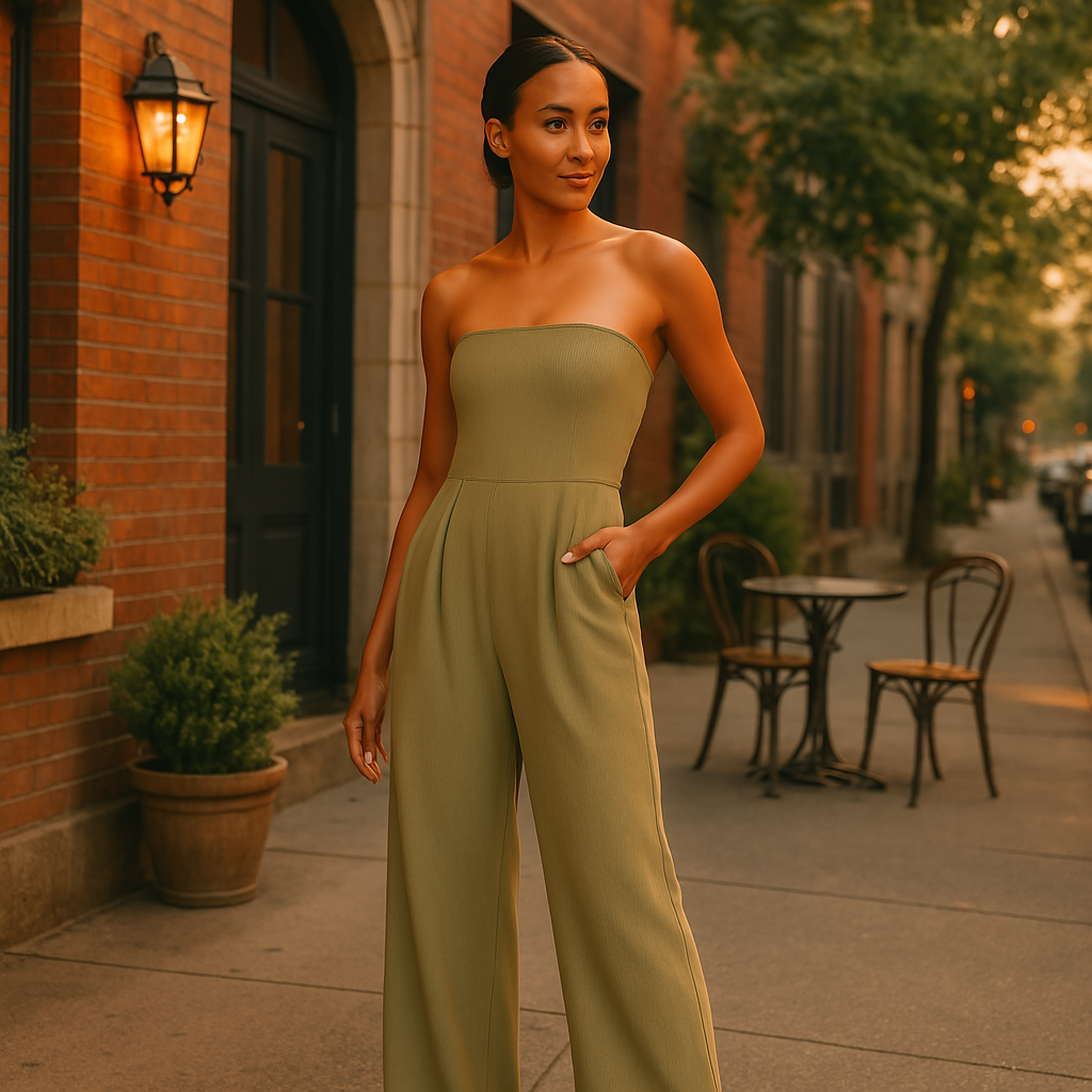 Jumpsuit - LuxeFit - Strapless Design - Ingebouwd Korset