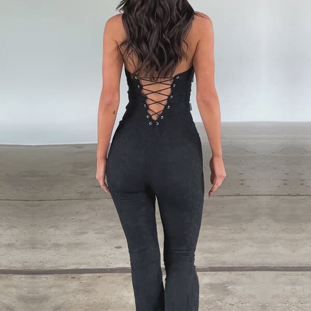 Jumpsuit - EasyFit - Mouwloos Design - Relaxed Fit