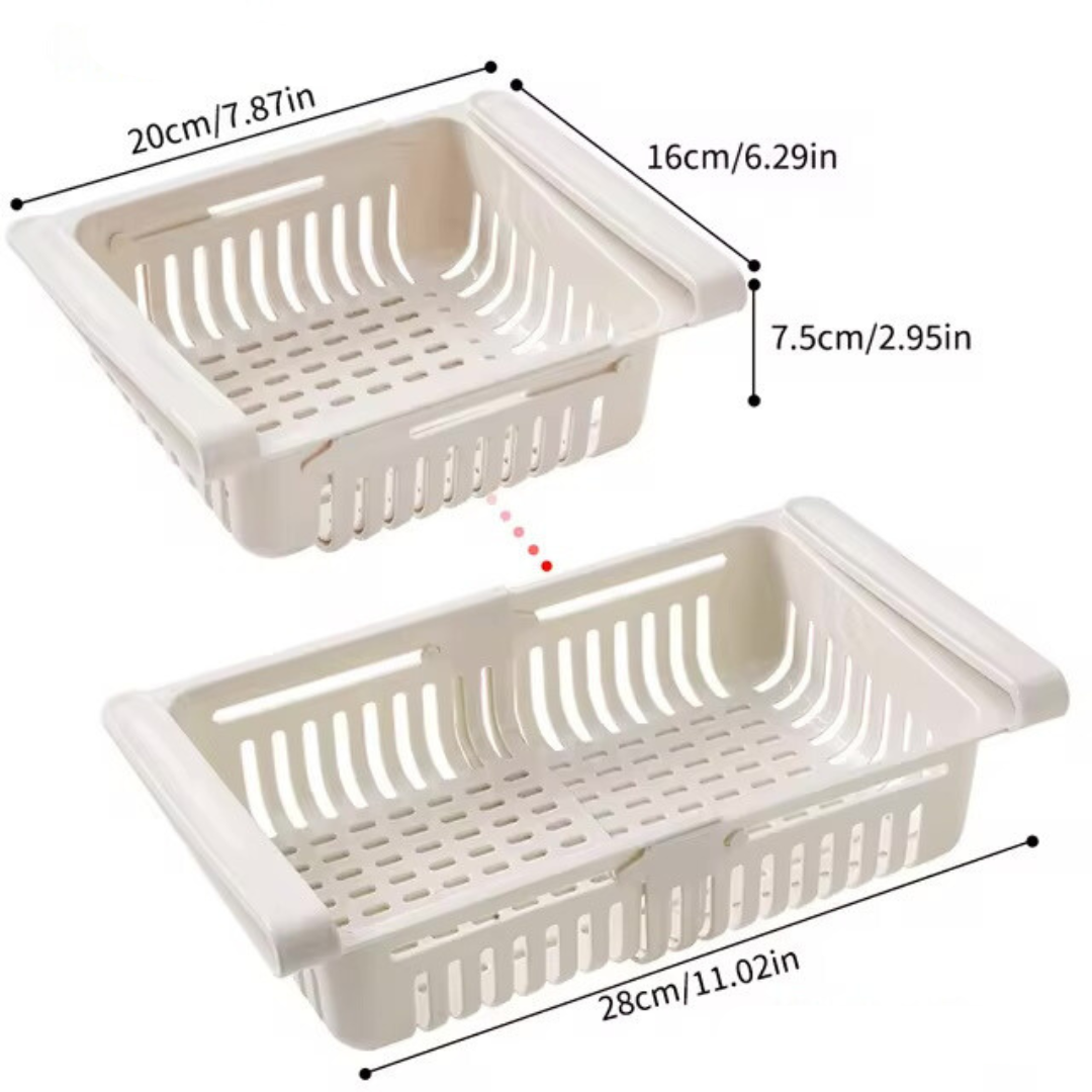 Koelkast Rek - CoolCrate - Ruimtebesparend - Verstelbare Organizer