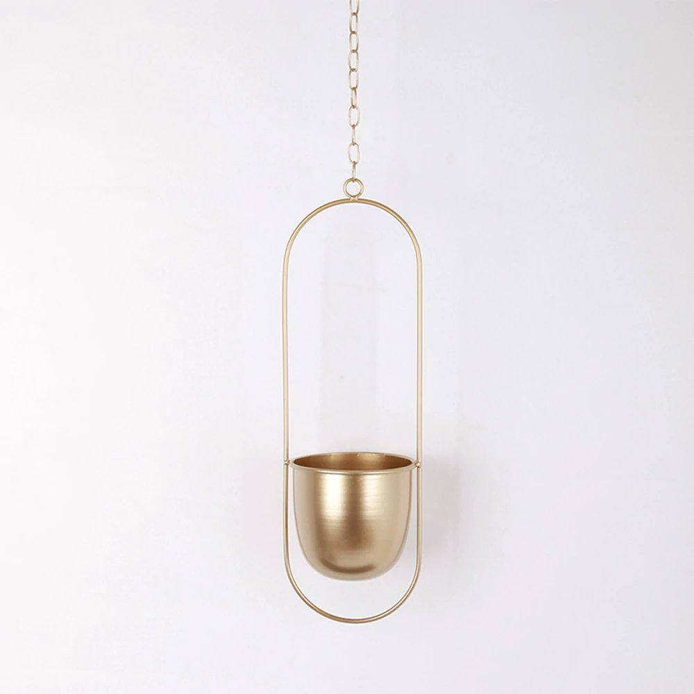 Hangende Bloempot - DecoBloom - Metalen Ketting - Elegante Uitstraling