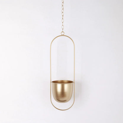 Hangende Bloempot - DecoBloom - Metalen Ketting - Elegante Uitstraling
