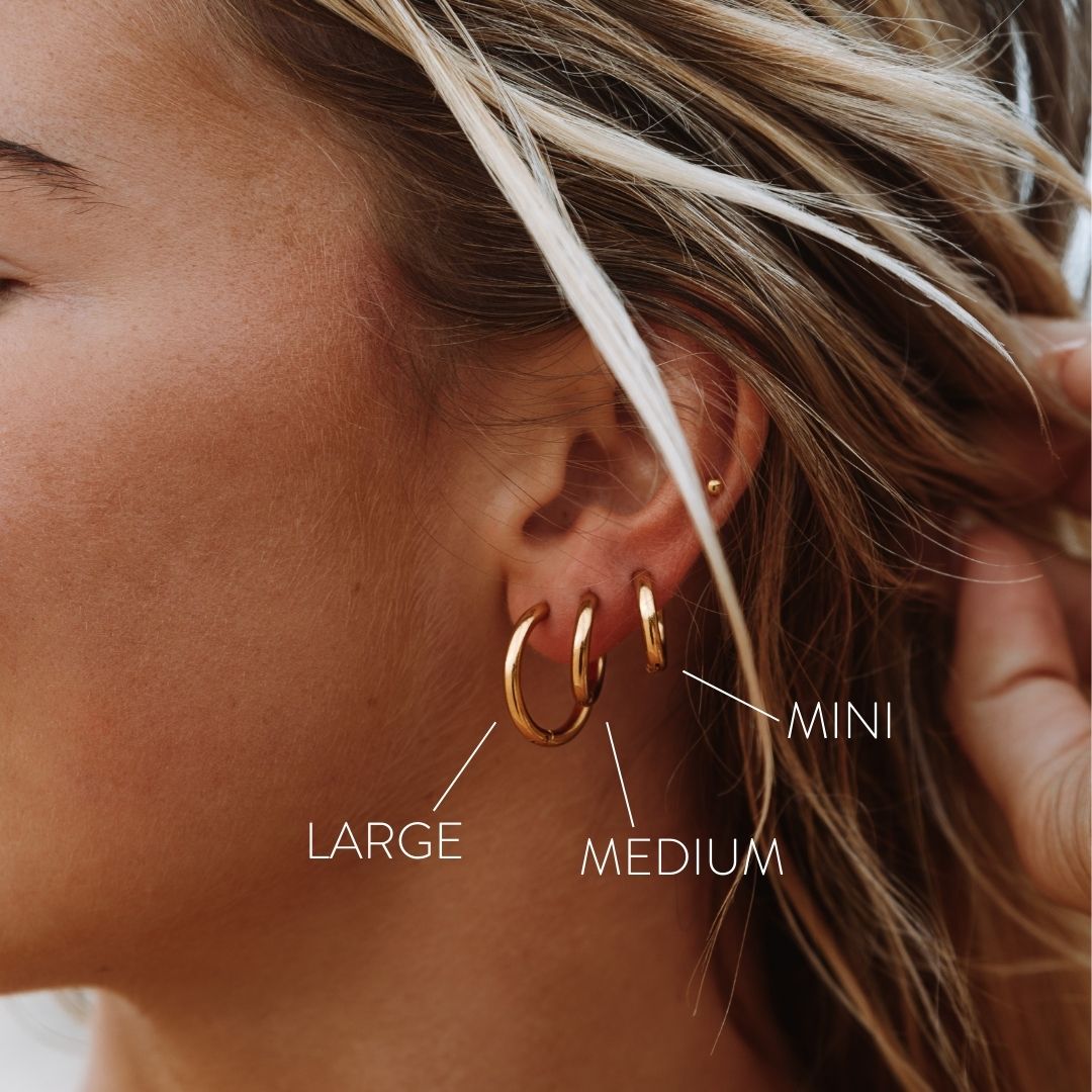 Gouden Hoepeloorbellen - Auréla - Tijdloze Sieraden voor Elke Dag - Elegante Cadeautip