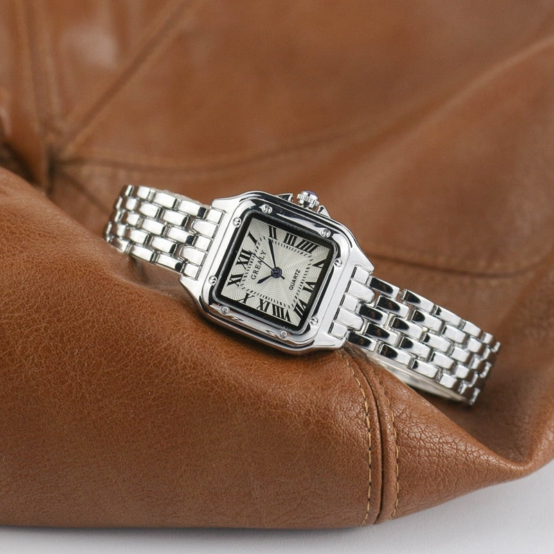 Dames Horloge - StyleTime - Vierkant Design - Stalen Band