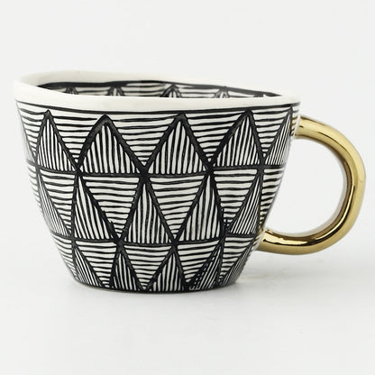 Keramische Mokken - Artistry - Handbeschilderd Design - Geometrische Patronen