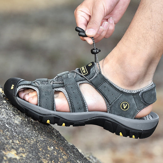 Heren Sandalen - Luxura - Echt Leren - Comfortabele Pasvorm