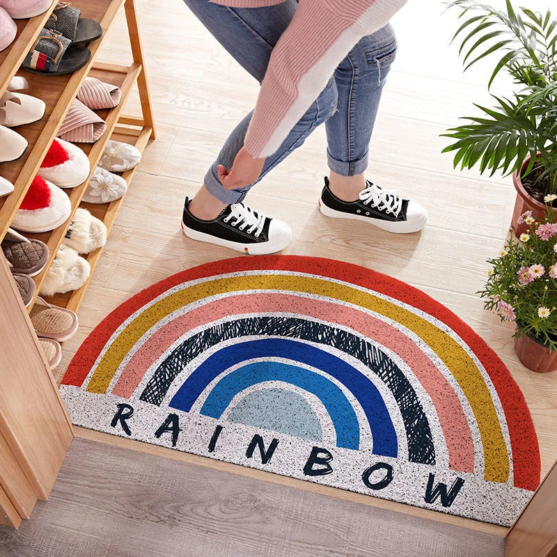Deurmat - ColorWave - Regenboogprint - Stijlvolle Entree