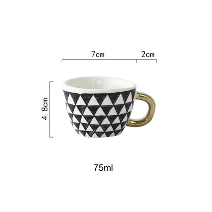 Keramische Mokken - Artistry - Handbeschilderd Design - Geometrische Patronen