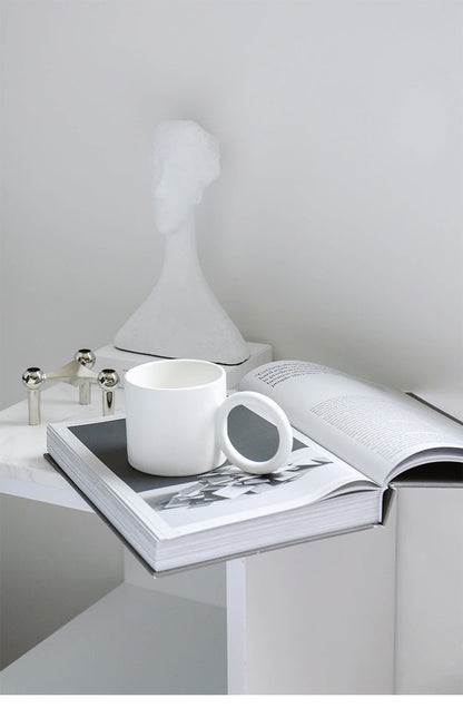 Porseleinen Mok - Luminoir - Grote Handgreep - Elegant Ontwerp     4o mini