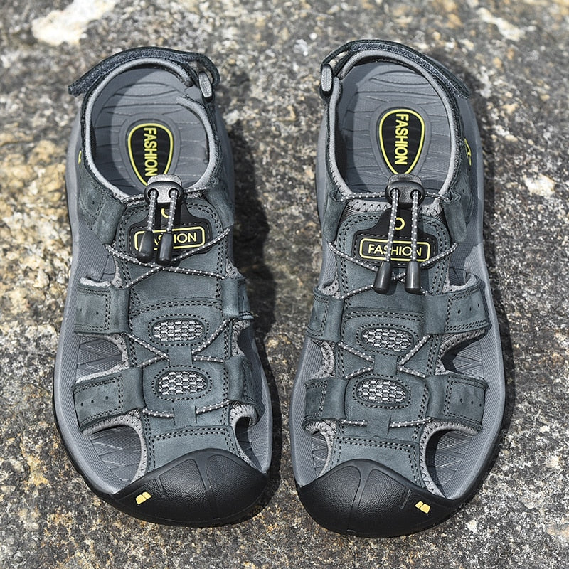 Heren Sandalen - Luxura - Echt Leren - Comfortabele Pasvorm