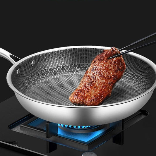 Anti-aanbak Pan - ChefEase - Roestvrijstaal - Makkelijk Koken