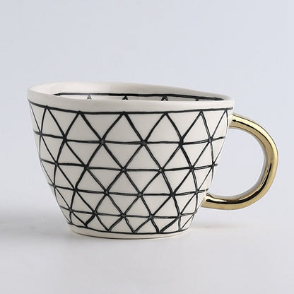 Keramische Mokken - Artistry - Handbeschilderd Design - Geometrische Patronen