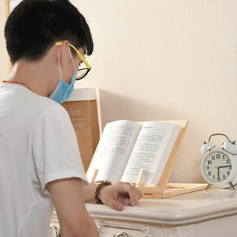 Boekenstand - BookPerch - Houten Design - Multi-Apparaat Houder