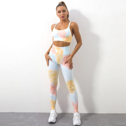 Sportoutfit - Flexura - Tie-Dye Ontwerp - Werkout Comfort