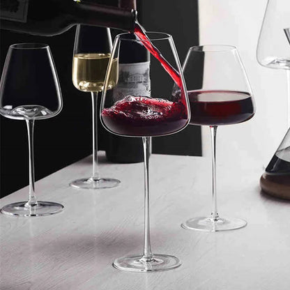 Kristallen Wijnglazen - LuxeSip - Handgemaakt Elegantie - Premium Helderheid