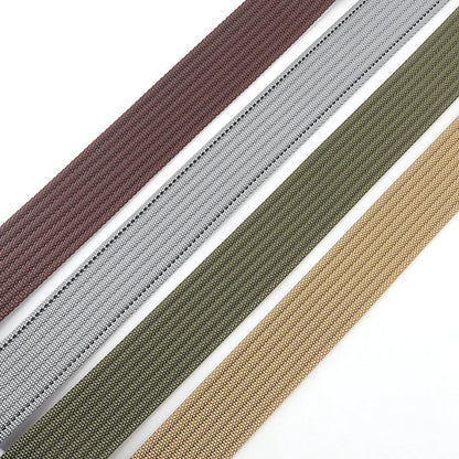 Canvas Riem - TrendBelt - Dubbele Metalen Gesp - Gestreept Design