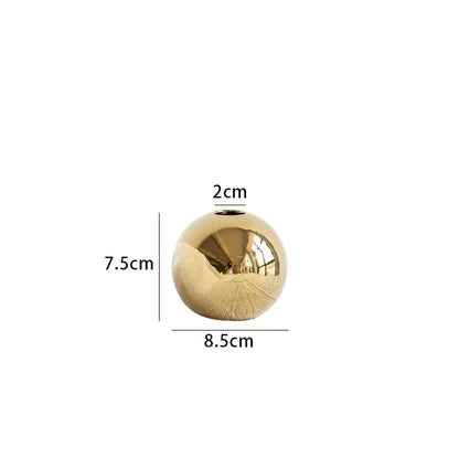 Vaas - LuxeDecor - Gouden Afwerking - Keramisch Design