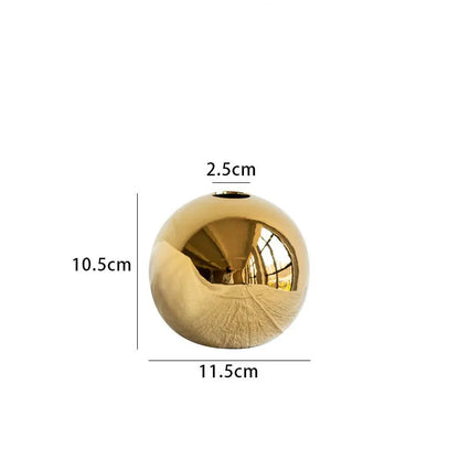 Vaas - LuxeDecor - Gouden Afwerking - Keramisch Design