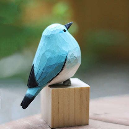 Houten Vogels - NatureCraft - Handgemaakt Ontwerp - Decoratief Object