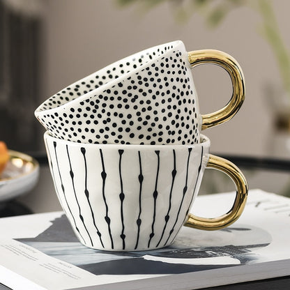 Keramische Mokken - Artistry - Handbeschilderd Design - Geometrische Patronen