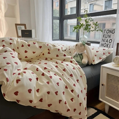 Dekbedovertrek Set - CozyNest - Zachte Comfort - Dromerige Sfeer