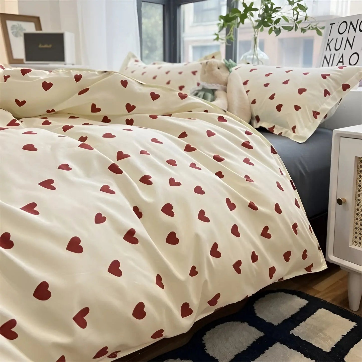 Dekbedovertrek Set - CozyNest - Zachte Comfort - Dromerige Sfeer