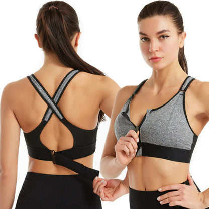 Sportbh - PowerFit - Voorzijde Rits Design - Criss-Cross Ondersteuning