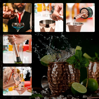 Cocktailshakerset - MixMaster - 16-delig bargereedschap - Roestvrij staal