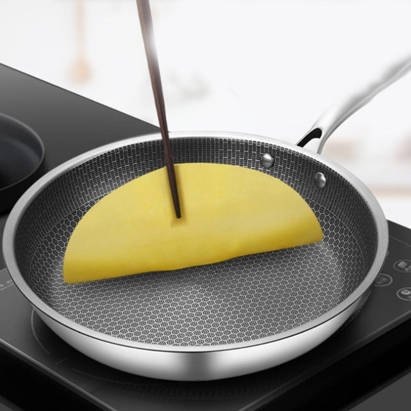 Anti-aanbak Pan - ChefEase - Roestvrijstaal - Makkelijk Koken