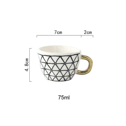 Keramische Mokken - Artistry - Handbeschilderd Design - Geometrische Patronen