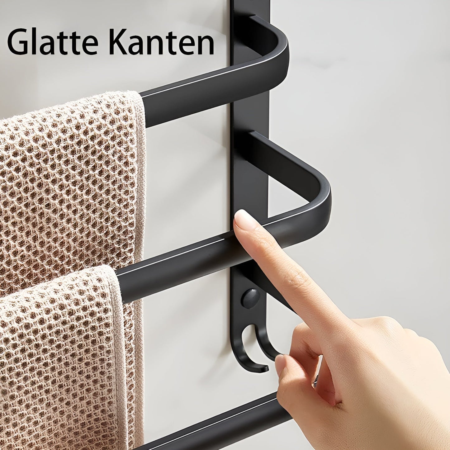 Handdoekhouder - HangEase - Ruimtebesparend Design - Badkamer Organizer