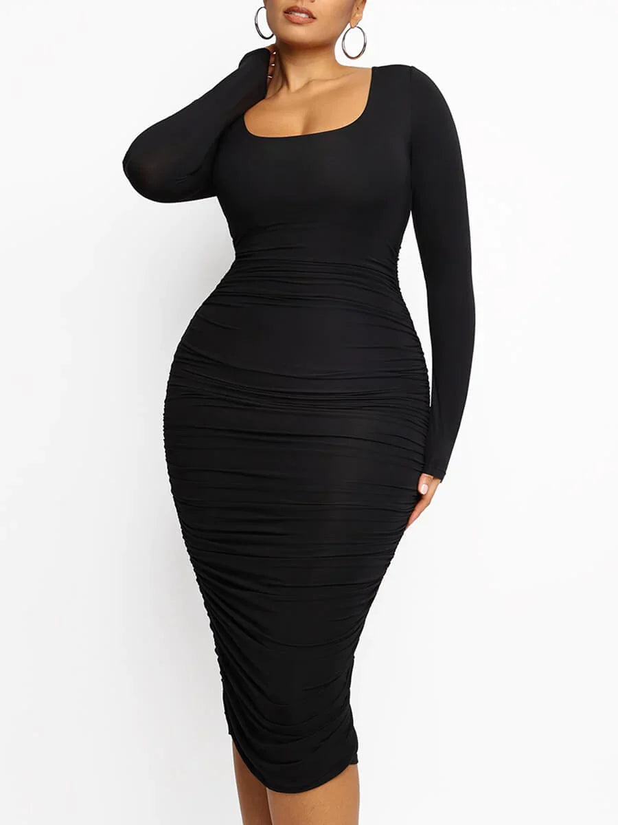 Shaper Jurk - BodySlim - 360° Ondersteuning - Gerimpelde Pasvorm